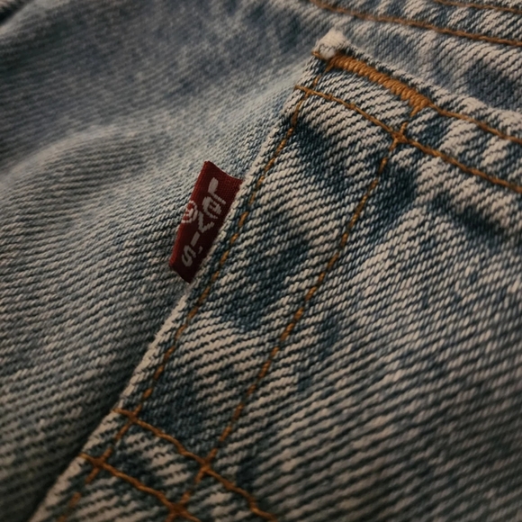 Vintage x 90s “made in USA” 501 Levi Classic Red Tab Blue Jean - Picture 3 of 13